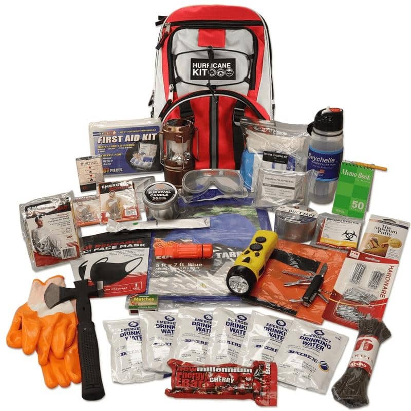 WSK 72-Hour Hurricane Emergency Survival Kit with Backpack - Multicolor