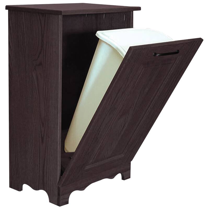 Oak Tilt-Out Trash Bin