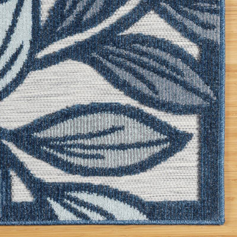 Gertmenian Kalari Modern Bold Multicolored High-Low UV Protected Polypropylene Woven Indoor/ Outdoor Area Rug Collection