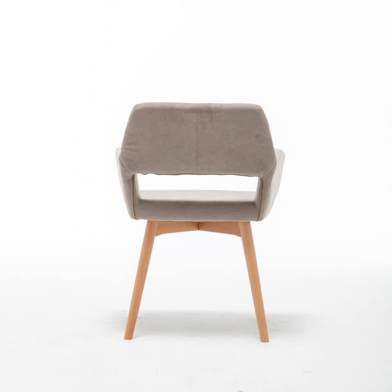 GTU Furniture 2pcs Modern Velvet Wood Leg Arm Accent Chair for Bedroom Living room set