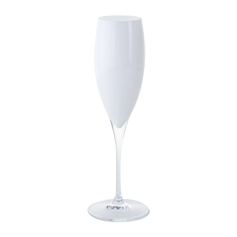 Majestic Gifts Inc. Glass Toasting Champagne Flutes-11 Oz.-Set/6-White
