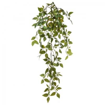 Hanging Mini Philodendrum Bush Faux Plants And Trees