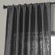 Heavy Faux Linen Single Curtain (1 Panel)
