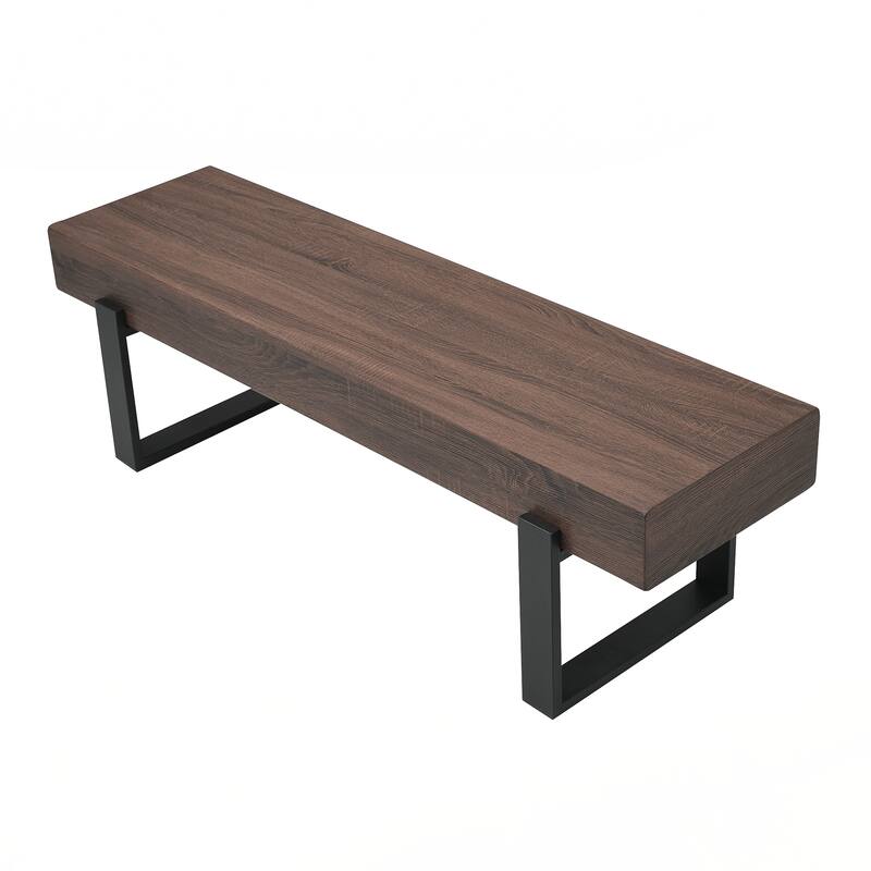 Wood Bench for Bedroom End of Bed, Farmhouse Indoor Kitchen Table Benches
