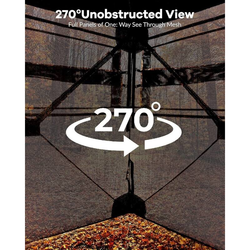 2-4 Person Hunting Shelter Waterproof Camouflage Tent - N/A