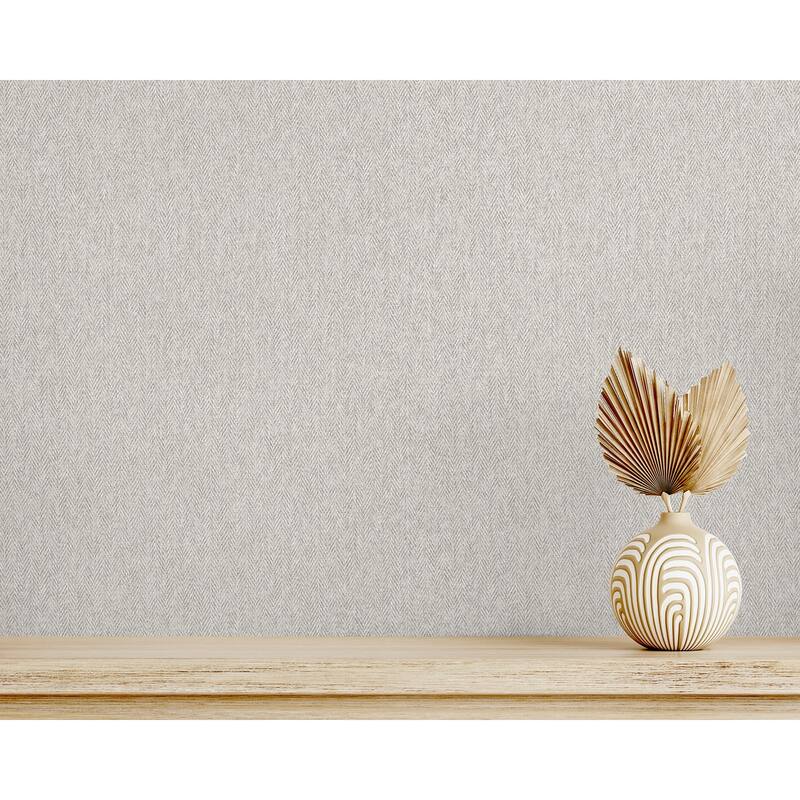 Fine Decor Theo Light Grey Chevron Wallpaper