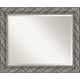 preview thumbnail 1 of 10, Wall Mirror, Silver Luxor Wood 34.00 x 28.00 - Large (over 32'' high)