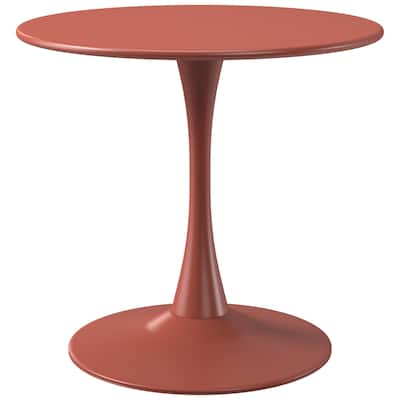 Frond and Form 31.5 Inch Outdoor Steel Dining Table