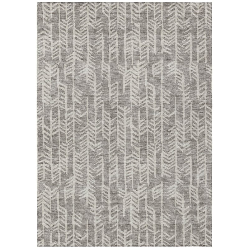 HomeRoots Tribal Transitional Rectangle Outdoor Rug