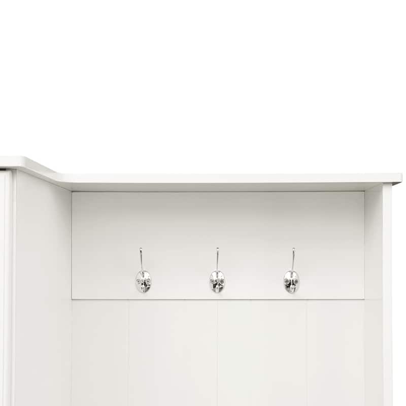 Minimalist Hallway Shoe Cabinet with Adjustable Shelves - N/A