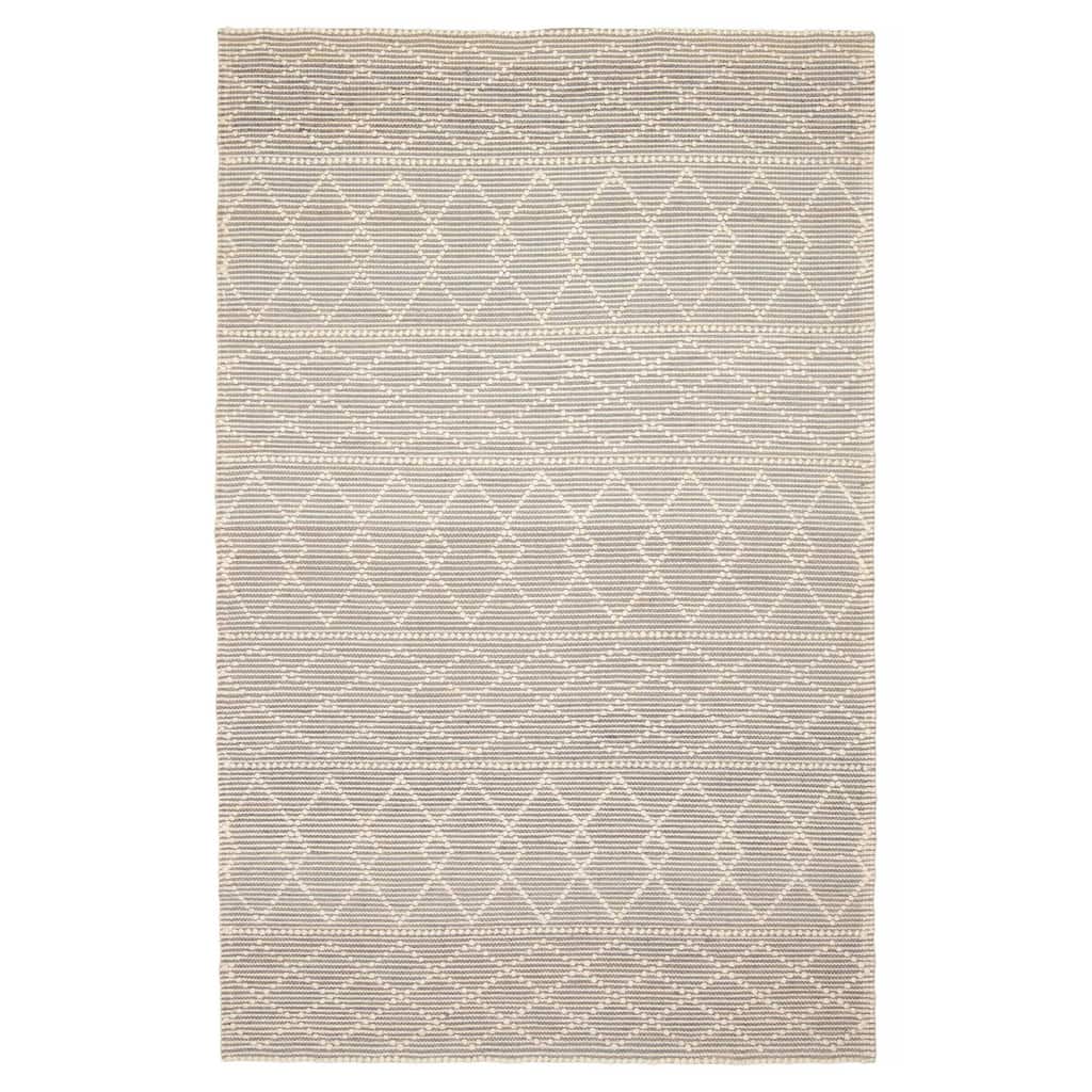 ECARPETGALLERY Braid weave Sienna Grey Wool Rug - 5'1 x 7'10