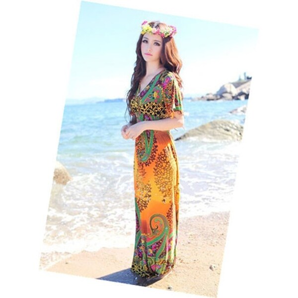 ankle length maxi dress