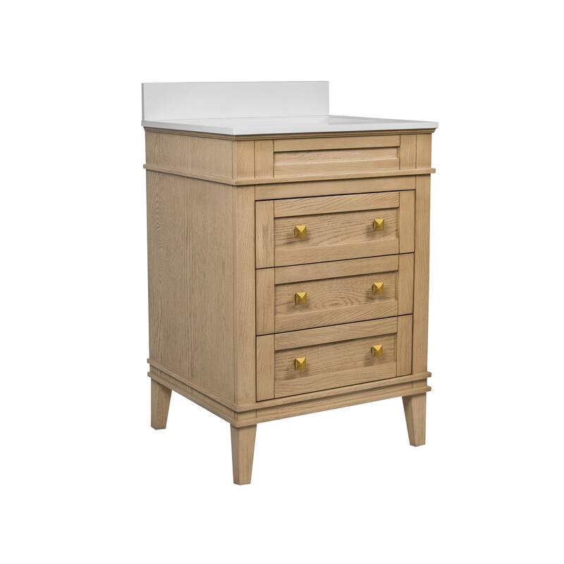 Eleanor 24-inch Vanity with Engineered White Top