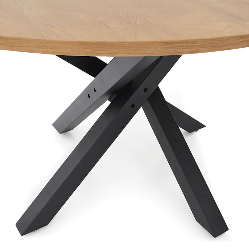 Round Black Dining Table