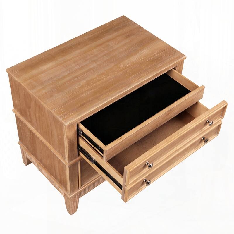 3-Drawer Hazel 3-Drawer Side Table for Living Room