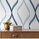 preview thumbnail 4 of 20, NextWall Ogee Ribbon Peel and Stick Wallpaper