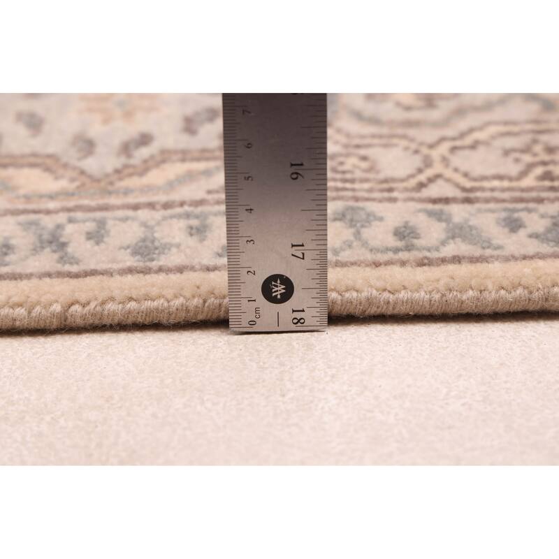 ECARPETGALLERY Hand-knotted Mamluk Light Grey Wool Rug - 6'0 x 8'9