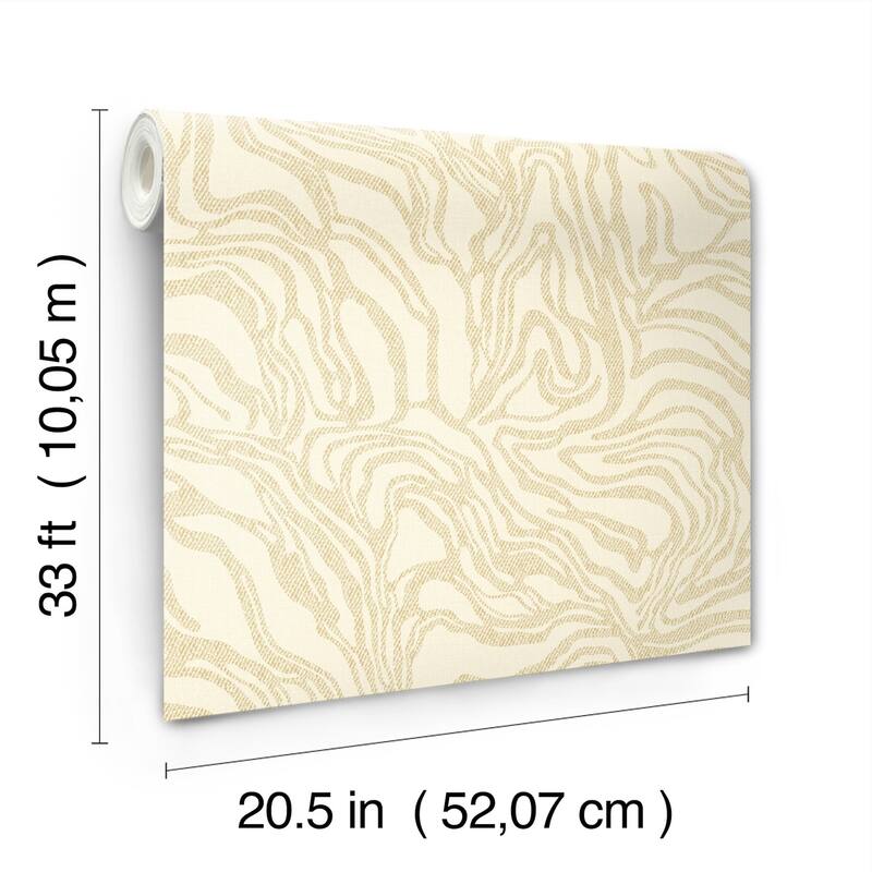 A-Street Prints Massar Gold Modern Marbled Wallpaper