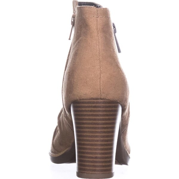 white mountain open toe booties