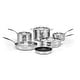 preview thumbnail 1 of 6, Cuisinart Custom Clad 5-Ply Stainless Cookware 10 Pc. Set
