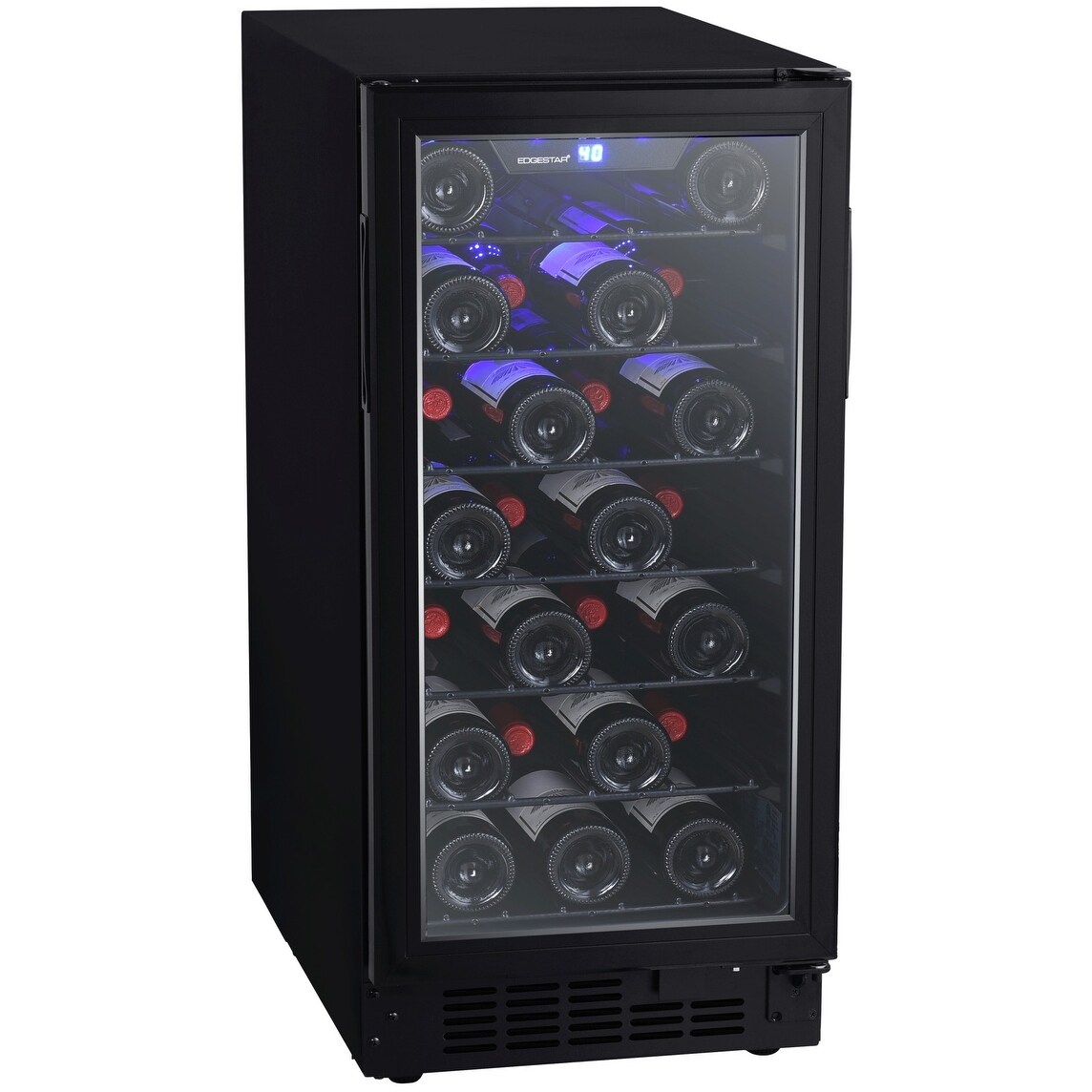 Edgestar Bwr301bl 15 Wide 25 Bottle Built In Single Zone Wine Cooler Black Today 489 00