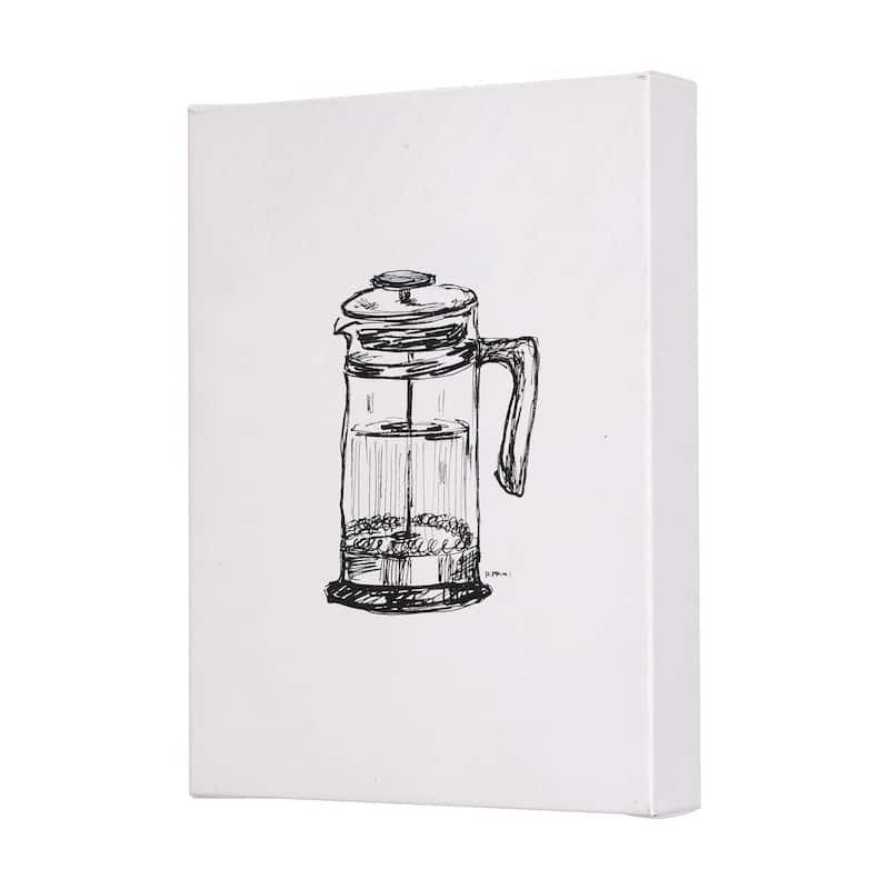 French Press (15 x 20) Canvas Art Print