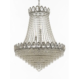 French Empire Crystal Chandelier Silver - Chandeliers For Bedrooms by Overstock.com