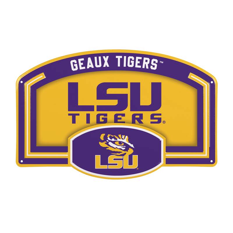 Louisiana State University Embossed Steel Wall Sign, 11" x 17"