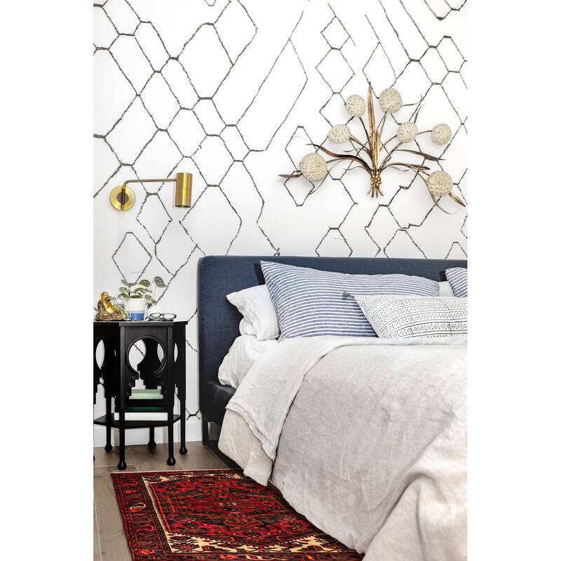 ECARPETGALLERY Hand-knotted Andelz Red Wool Rug - 4'2 x 6'3