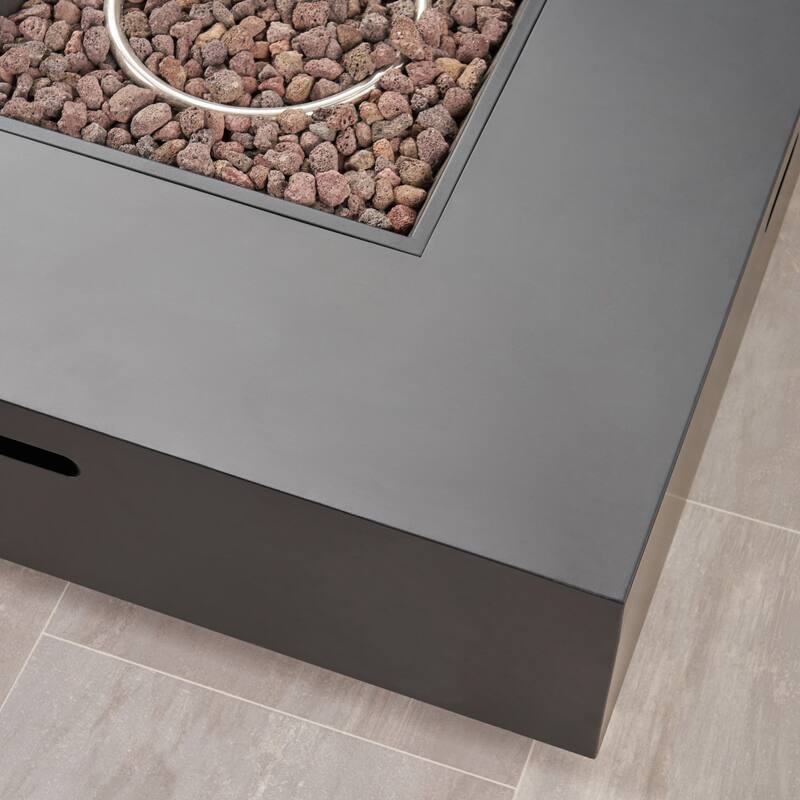 Wellington Outdoor 50,000 BTU Square Fire Pit (No Tank Holder) by Christopher Knight Home