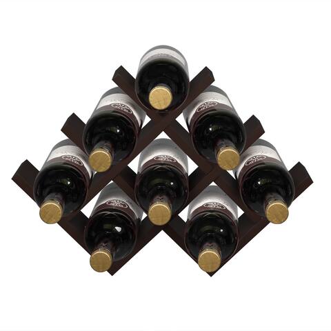 Wine Rack Wine Holder Wine Storage 8 Bottle Rack Brown Color