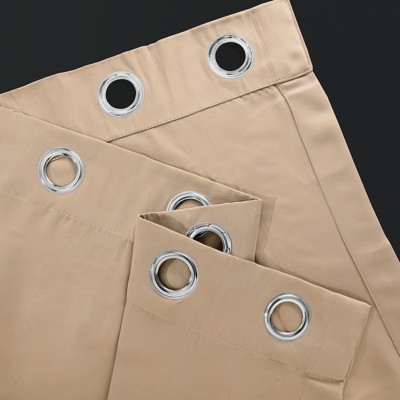 Exclusive Fabrics Extra Wide Room Darkening Grommet Curtain 120 Inch (1 Panel)