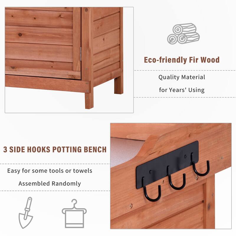 Outdoor Potting Bench Table