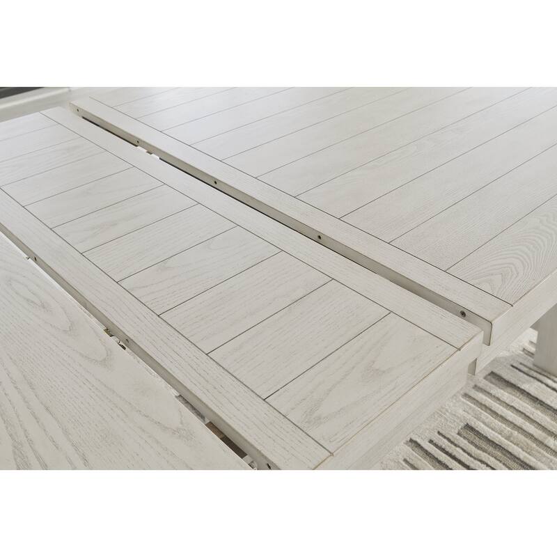 Signature Design by Ashley Robbinsdale Gray/White Counter Height Dining Table and 4 Bar stools
