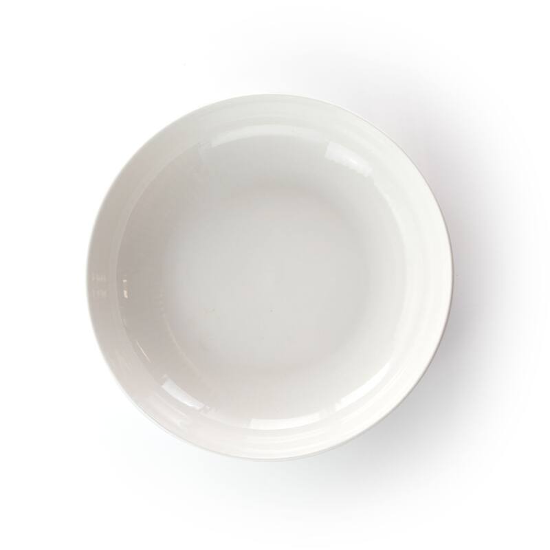 Dinnerware 18 Piece Set with 2 Large Serving Bowls in Porcelain