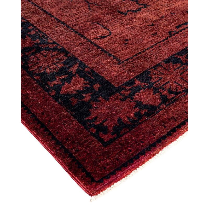 Vibrance, One-of-a-Kind Hand-Knotted Area Rug - Red, 6' 2" x 8' 9" - 6' 2" x 8' 9"