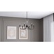 preview thumbnail 8 of 7, Cecily 6-Light Matte Black Chandelier