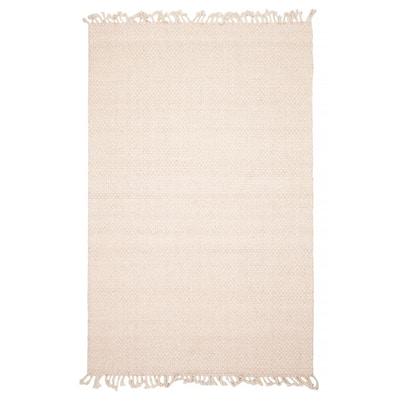 ECARPETGALLERY Braid weave Sienna Beige Wool Rug - 5'0 x 7'11