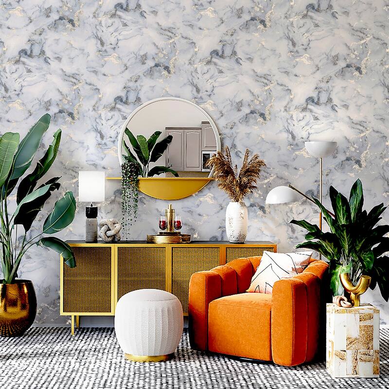 Arthouse Merrick Grey Marble Wallpaper