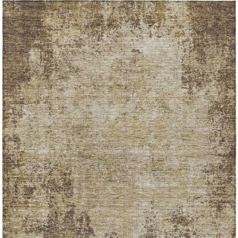 HomeRoots Abstract Transitional Rectangle Outdoor Rug