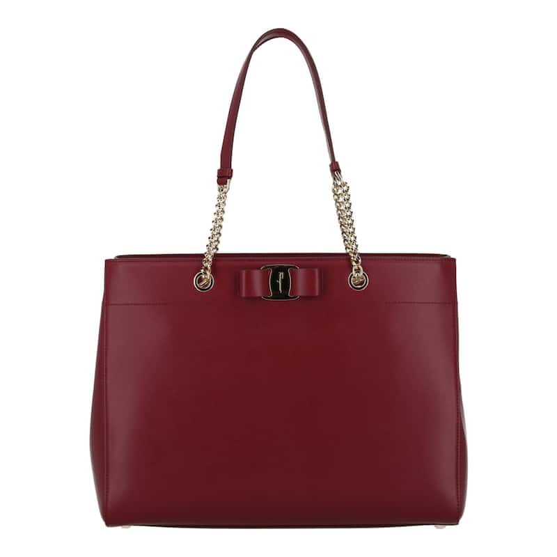 Ferragamo Vara Bow Smooth Leather Tote