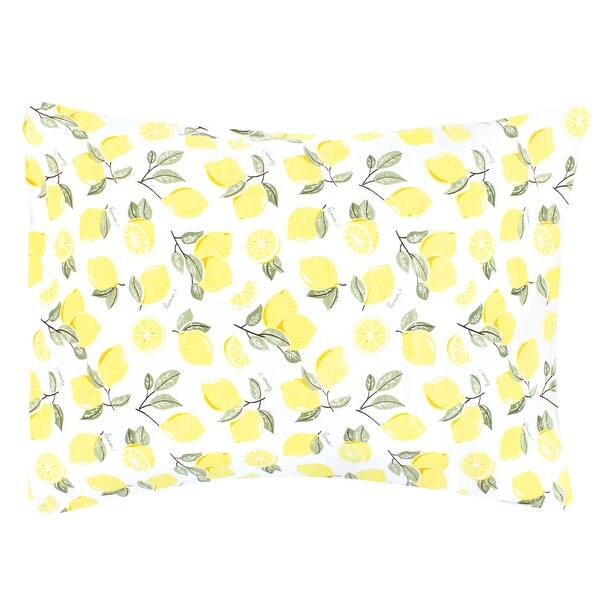 slide 1 of 1, Hudson Baby Infant Girl Cotton Toddler Pillow Case, Lemon, One Size - Lemon Lemon - One Size