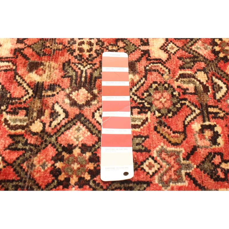 ECARPETGALLERY Hand-knotted Andelz Red Wool Rug - 3'3 x 10'0