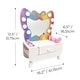 preview thumbnail 2 of 5, Teamson Kids Colorful Butterfly-Shaped Tabletop Vanity with Illuminated Mirror