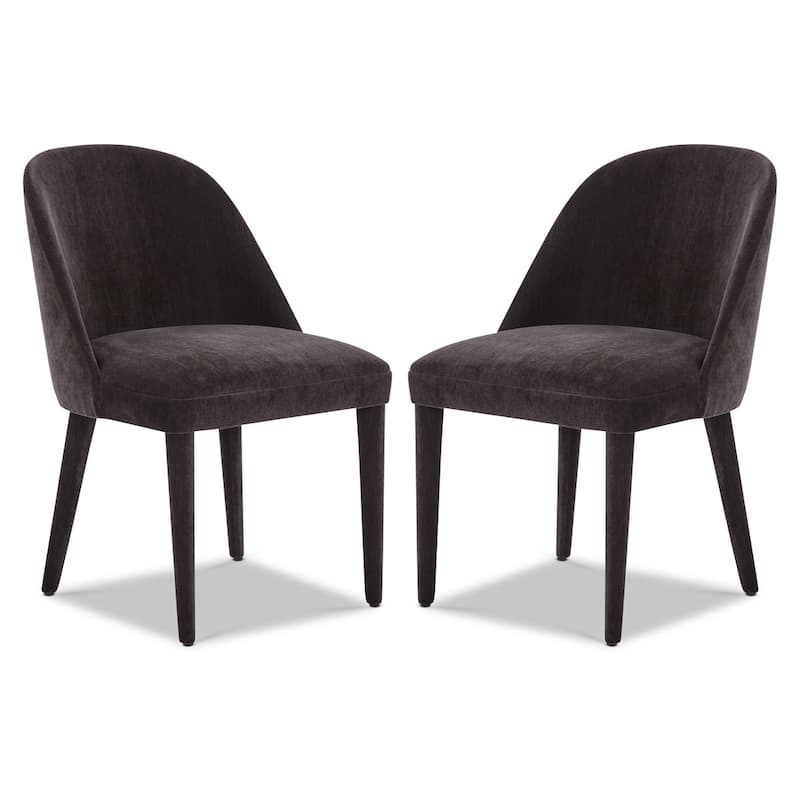 Poly & Bark Labin Fabric Dining Chair (Set of 2) - Ganache Brown