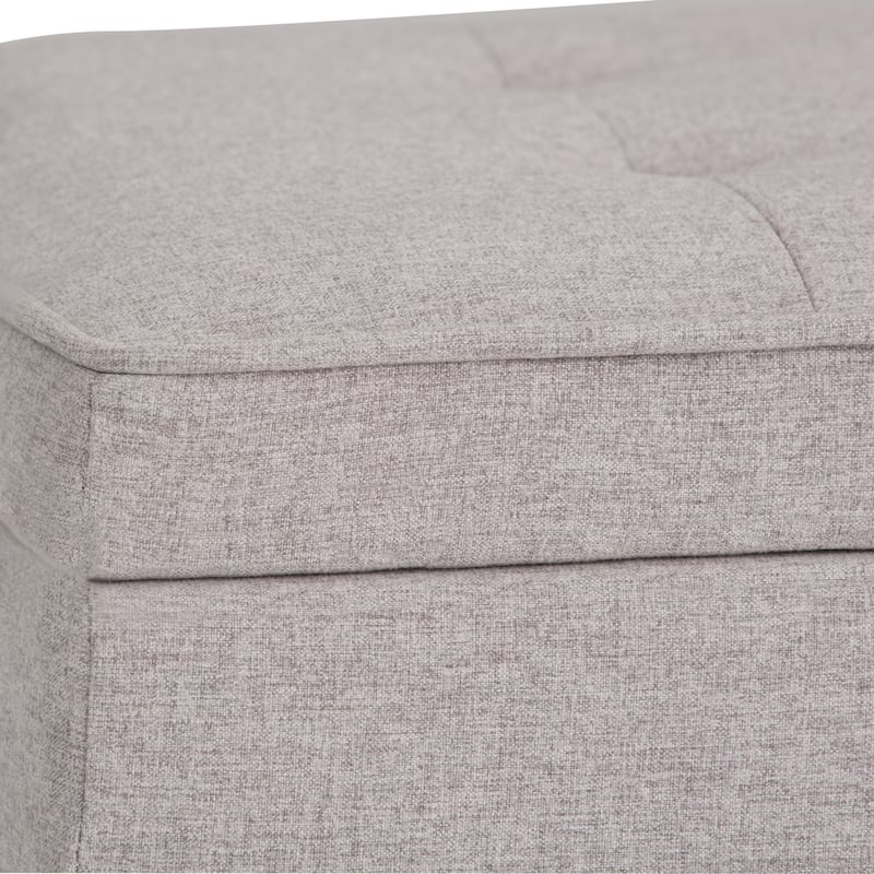 WYNDENHALL Essex 44 inch Wide Transitional Rectangle Ottoman Bench
