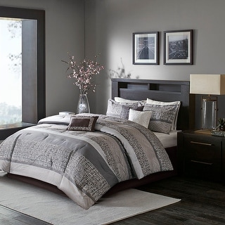 Madison Park Rhapsody 7 Piece Jacquard Comforter Set