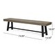 preview thumbnail 9 of 16, Carlisle Acacia Wood Outdoor Bench by Christopher Knight Home