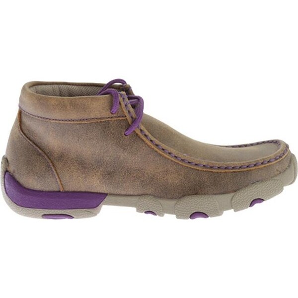 twisted x women's driving mocs purple