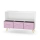 preview thumbnail 19 of 17, Kids bookcase with Collapsible Fabric Drawers